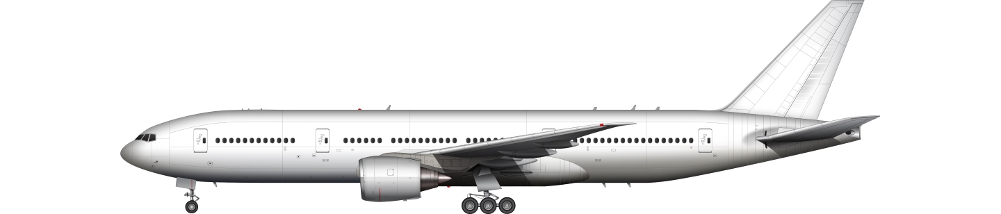 Boeing 777-200 illustration