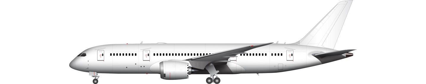 Boeing 787-8 illustration